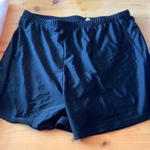 Women’s black swim shorts